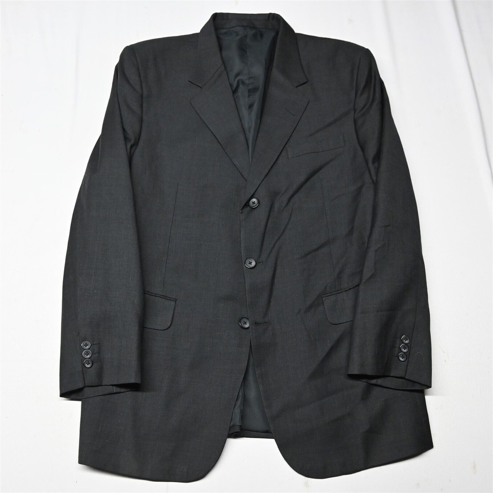 Bespoke 44L Gray Super 120s Wool Mens Blazer Suit‎ Jacket Sport Coat